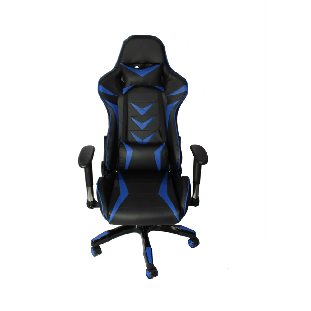 Cadeira De Escritório Office Pro Gamer Craft Preta e Azul - Imagem 2