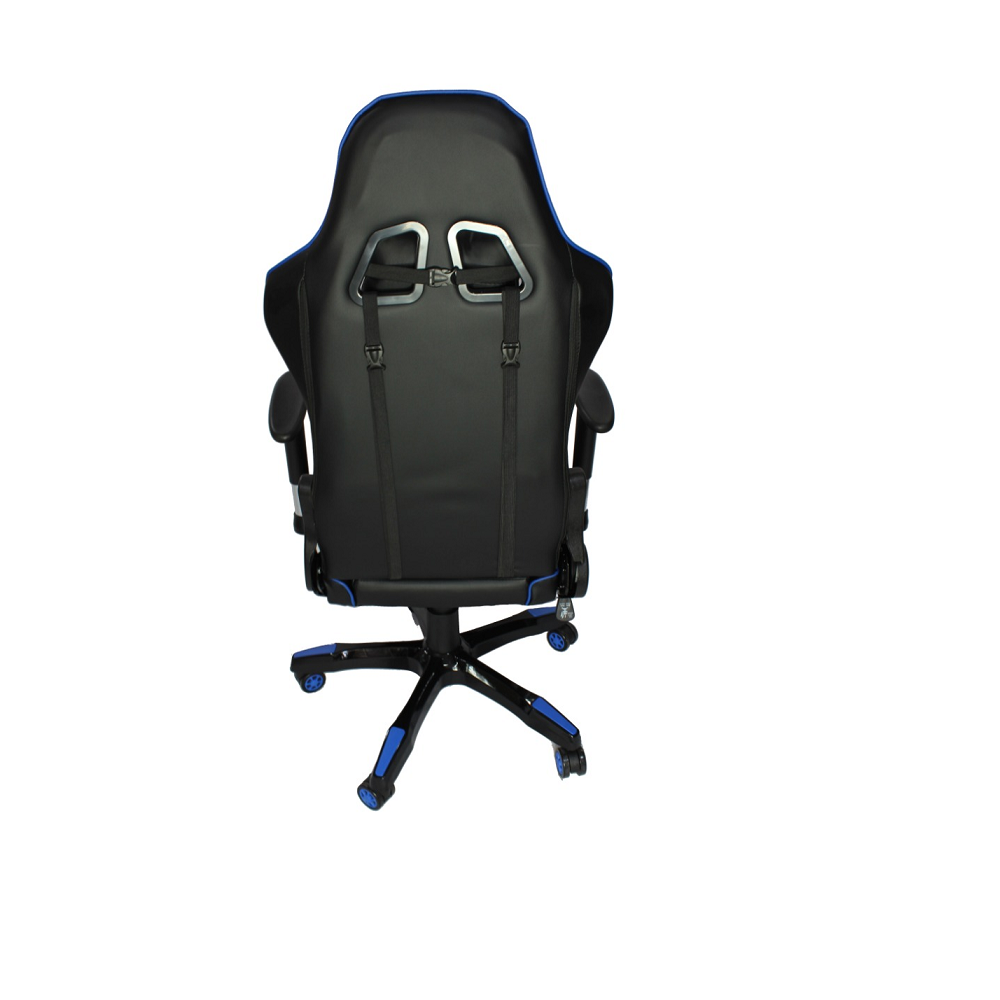 Cadeira De Escritório Office Pro Gamer Craft Preta e Azul - Imagem 4